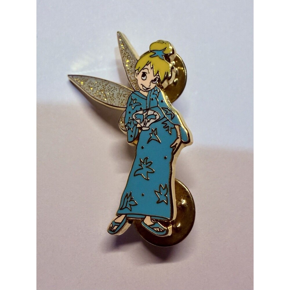Disney Fantasy Unauthorized Tinker Bell Pin In A Blue Kimono LE/250 Pin
